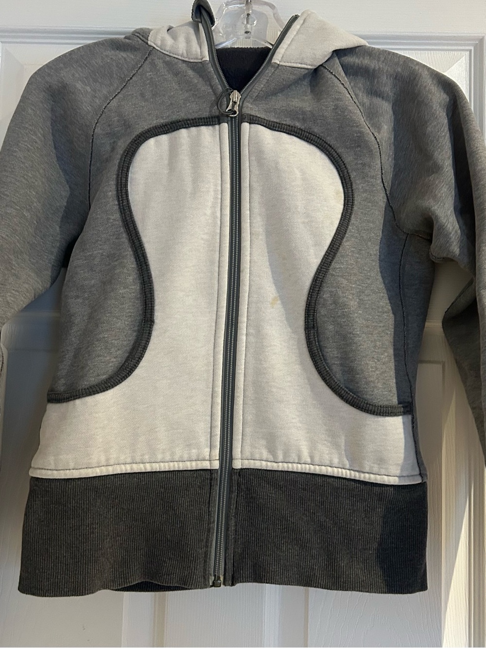 lululemon athletica Grey and White hoodie